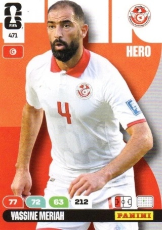 471 Vassine Meriah Tunisia Hero Panini FIFA World Cup 2026