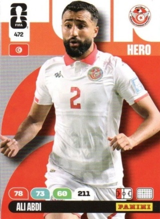 472 Ali Abdi Tunisia Hero Panini FIFA World Cup 2026