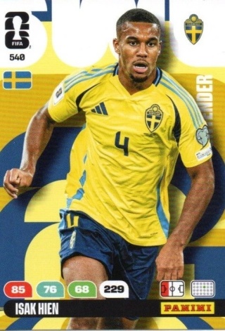 540 Isak Hien Sweden Contenders Panini FIFA World Cup 2026