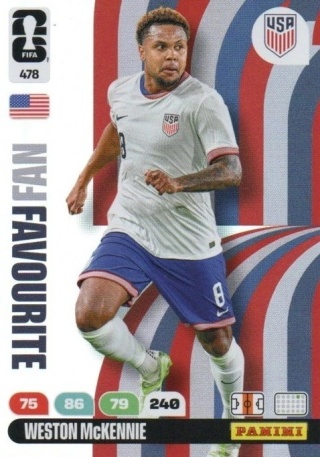 478 Weston McKennie United States Fan Favourite Panini FIFA World Cup 2026