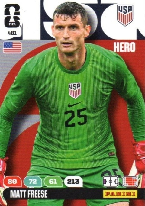481 Matt Freese United States Hero Panini FIFA World Cup 2026