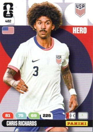 482 Chris Richards United States Hero Panini FIFA World Cup 2026