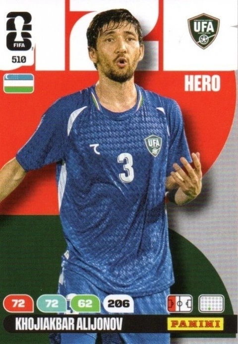 510 Khojiakbar Alijonov Uzbekistan Hero Panini FIFA World Cup 2026
