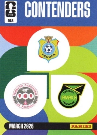 518 New Caledonia-Jamaica Contenders Panini FIFA World Cup 2026