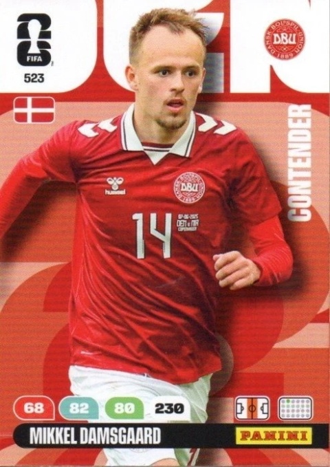 523 Mikkel Damsgaard Denmark Contenders Panini FIFA World Cup 2026