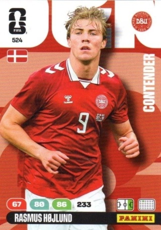 524 Rasmus Hojlund Denmark Contenders Panini FIFA World Cup 2026