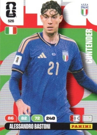 526 Alessandro Bastoni Italy Contenders Panini FIFA World Cup 2026