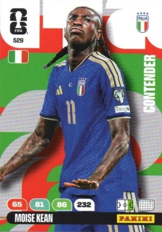 529 Moises Kean Italy Contenders Panini FIFA World Cup 2026