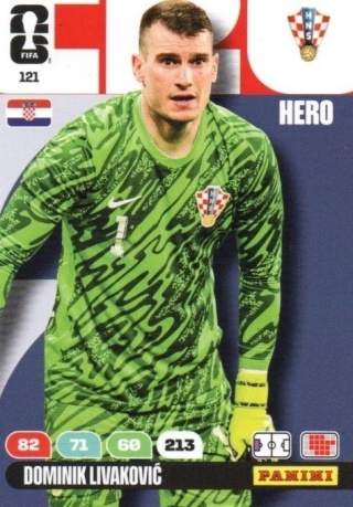 121 Dominik Livakovic Croatia Hero Panini FIFA World Cup 2026