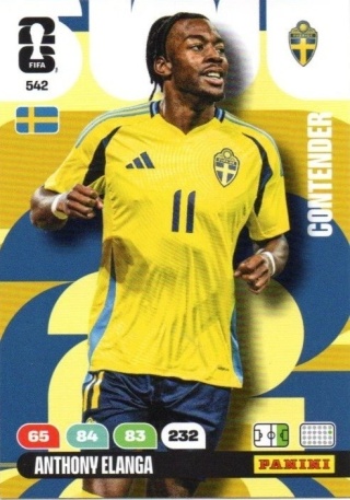 542 Anthony Elanga Sweden Contenders Panini FIFA World Cup 2026
