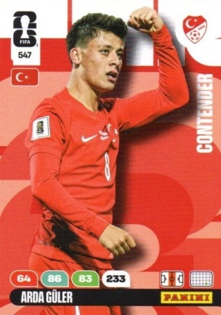 547 Arda Guler Turkey Contenders Panini FIFA World Cup 2026
