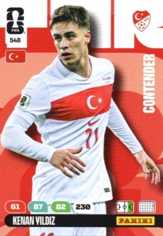 548 Kenan Yildiz Turkey Contenders Panini FIFA World Cup 2026