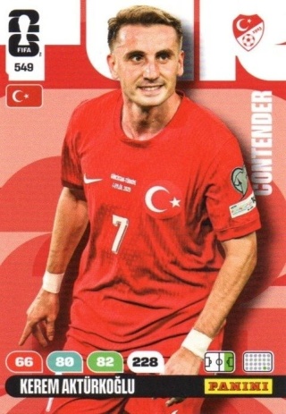 549 Kerem Akturkoglu Turkey Contenders Panini FIFA World Cup 2026