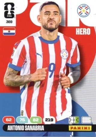 369 Antonio Sanabria Paraguay Hero Panini FIFA World Cup 2026