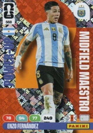 568 Enzo Fernandez Argentina Midfield Maestros Panini FIFA World Cup 2026