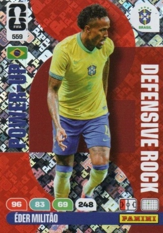 559 Eder Militao Brazil Defensive Rocks Panini FIFA World Cup 2026