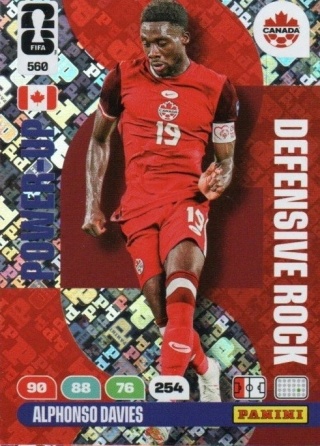560 Alphonso Davies Canada Defensive Rocks Panini FIFA World Cup 2026