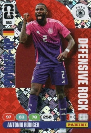 562 Antonio Rudiger Germany Defensive Rocks Panini FIFA World Cup 2026