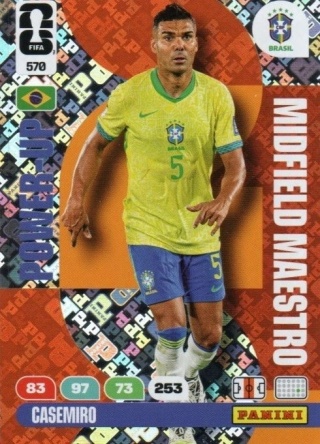 570 Casemiro Brazil Midfield Maestros Panini FIFA World Cup 2026
