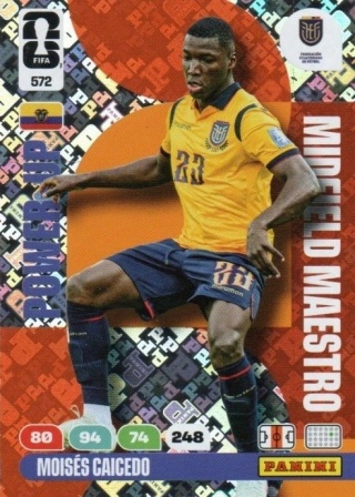 572 MoisesCaicedo Ecuador Midfield Maestros Panini FIFA World Cup 2026