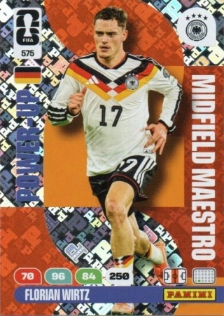 575 Florian Wirtz Germany Midfield Maestros Panini FIFA World Cup 2026