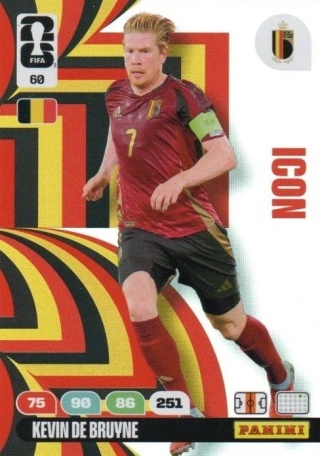 60 Kevin De Bruyne Belgium Icon Panini FIFA World Cup 2026