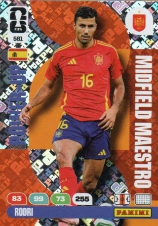581 Rodri Spain Midfield Maestros Panini FIFA World Cup 2026