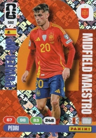 582 Pedri Spain Midfield Maestros Panini FIFA World Cup 2026