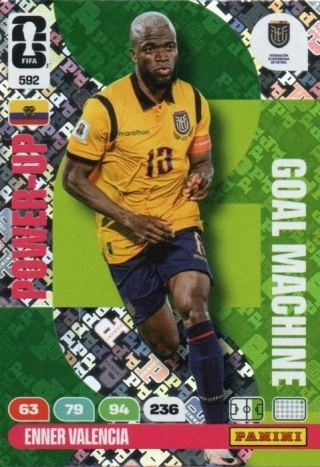 592 Enner Valencia Ecuador Goal Machines Panini FIFA World Cup 2026