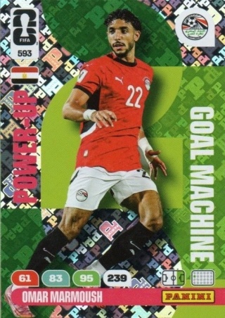 593 Omar Marmoush Egypt Goal Machines Panini FIFA World Cup 2026