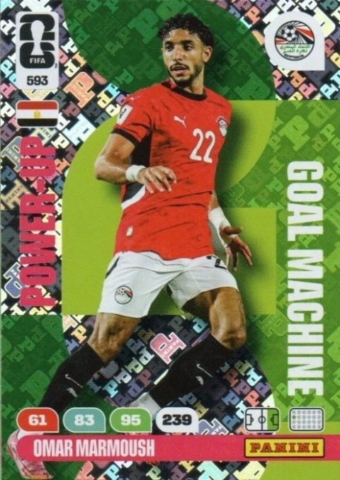 593 Omar Marmoush Egypt Goal Machines Panini FIFA World Cup 2026