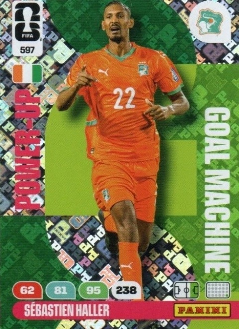 597 Sebastien Haller Ivory Coast Goal Machines Panini FIFA World Cup 2026