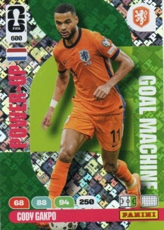 600 Cody Gakpo Netherlands Goal Machines Panini FIFA World Cup 2026