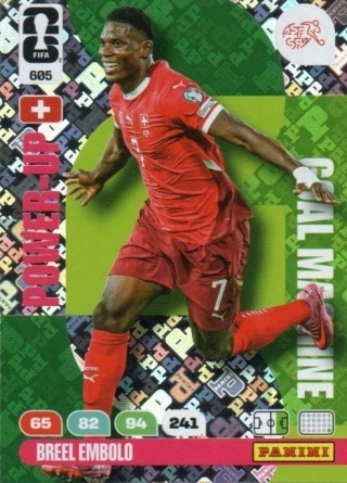 605 Breel Embolo Switzerland Goal Machines Panini FIFA World Cup 2026