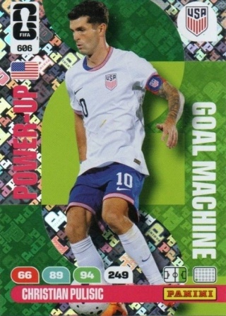 606 Christian Pulisic United States Goal Machines Panini FIFA World Cup 2026