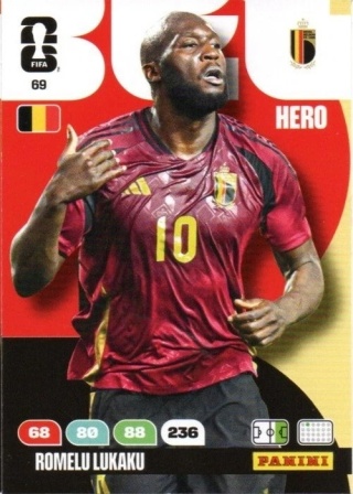 69 Romelu Lukaku Belgium Hero Panini FIFA World Cup 2026