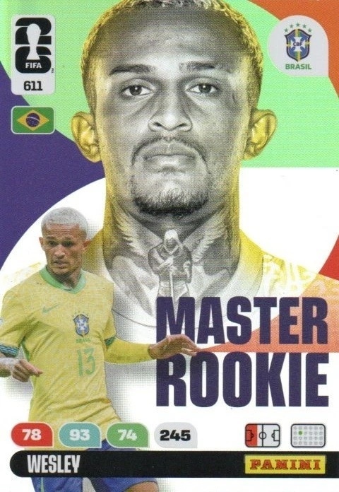 611 Wesley Brazil Master Rookies Panini FIFA World Cup 2026