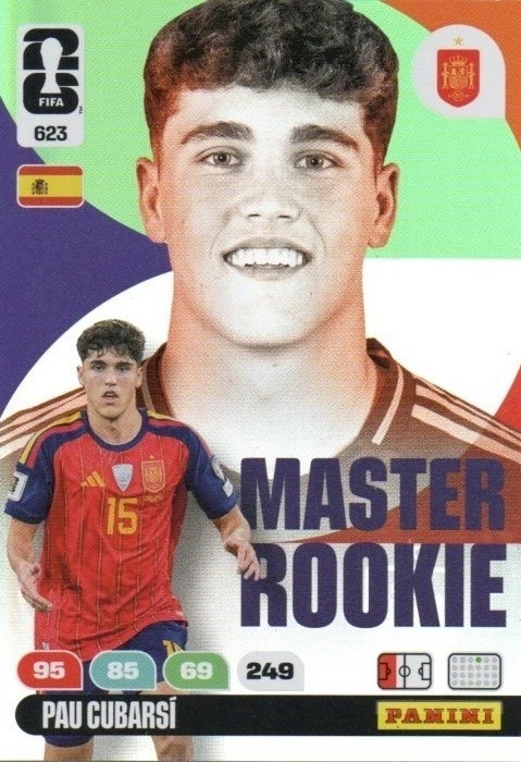 623 Pau Cubarsi Spain Master Rookies Panini FIFA World Cup 2026