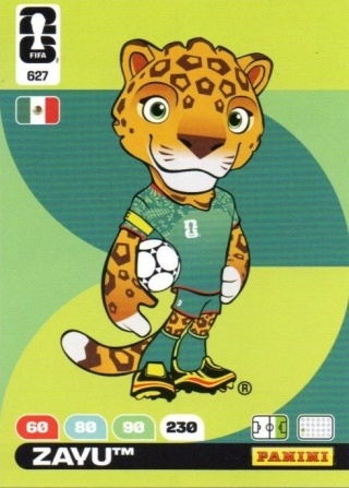 627 Official Mascot - Zavu Panini FIFA World Cup 2026