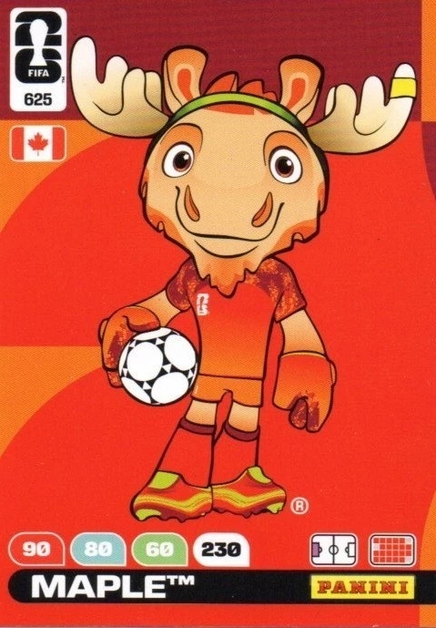 625 Official Mascot - Maple Panini FIFA World Cup 2026