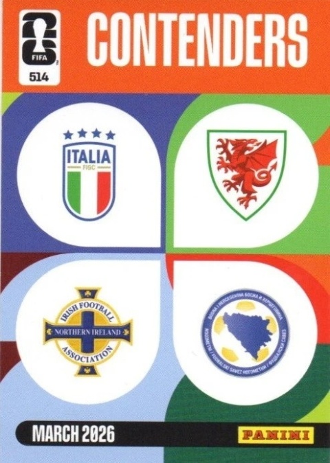 514 Italy-Northern Ireland Contenders Panini FIFA World Cup 2026