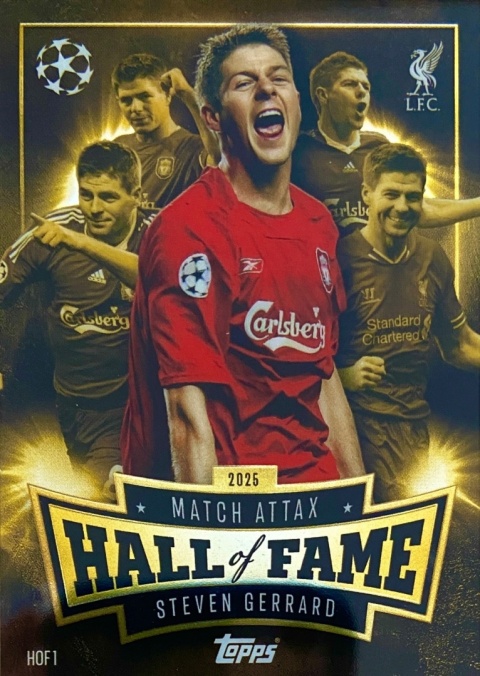 HOF1 Steven Gerrard Liverpool Match Attax Hall of Fame Match Attax 2025/26