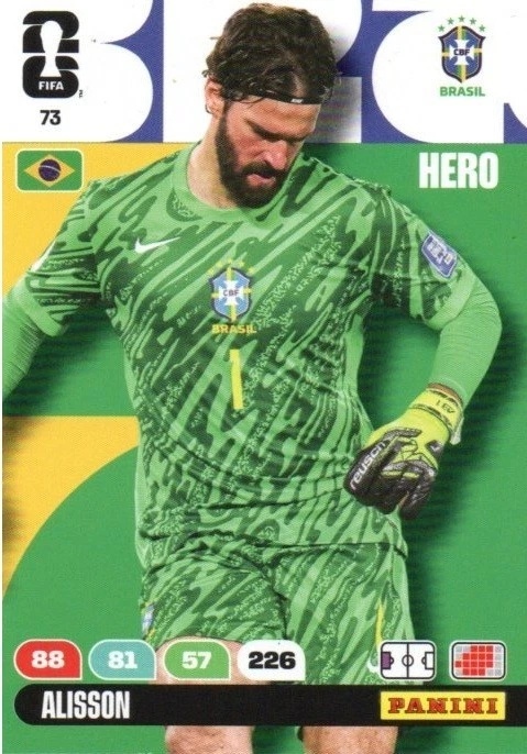 73 Alisson Brazil Hero Panini FIFA World Cup 2026