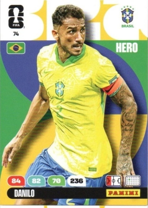 74 Danilo Brazil Hero Panini FIFA World Cup 2026