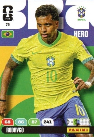 79 Rodrygo Brazil Hero Panini FIFA World Cup 2026