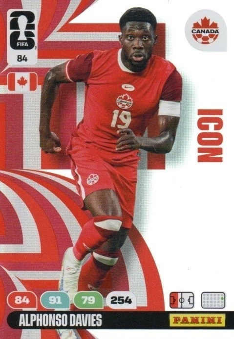 84 Alphonso Davies Canada Icon Panini FIFA World Cup 2026