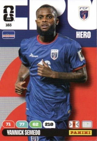 103 Yannick Semedo Cape Verde Hero Panini FIFA World Cup 2026