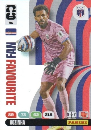 94 Vozinha Cape Verde Fan Favourite Panini FIFA World Cup 2026