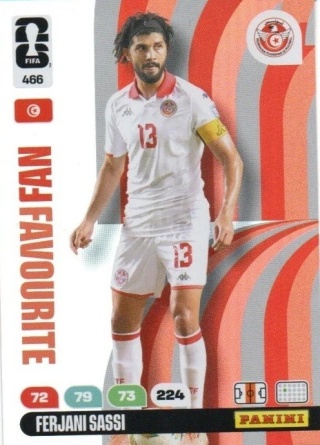 466 Ferjani Sassi Tunisia Fan Favourite Panini FIFA World Cup 2026