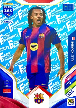 FAN20bu Jules Koundé Barcelona Fans Favourite Blue FIFA 365 2026